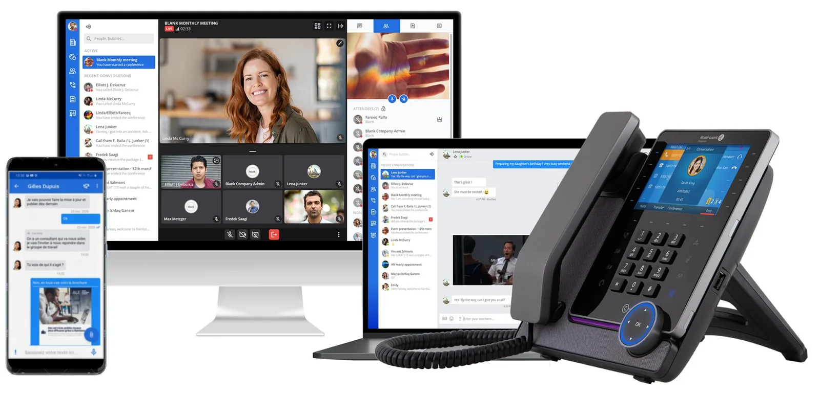 Un même standard sur smartphone, écran, ordinateur portable et poste de bureau