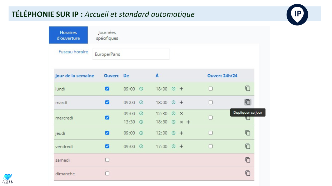 TÉLÉPHONIE SUR IP - Accueil et standard automatique