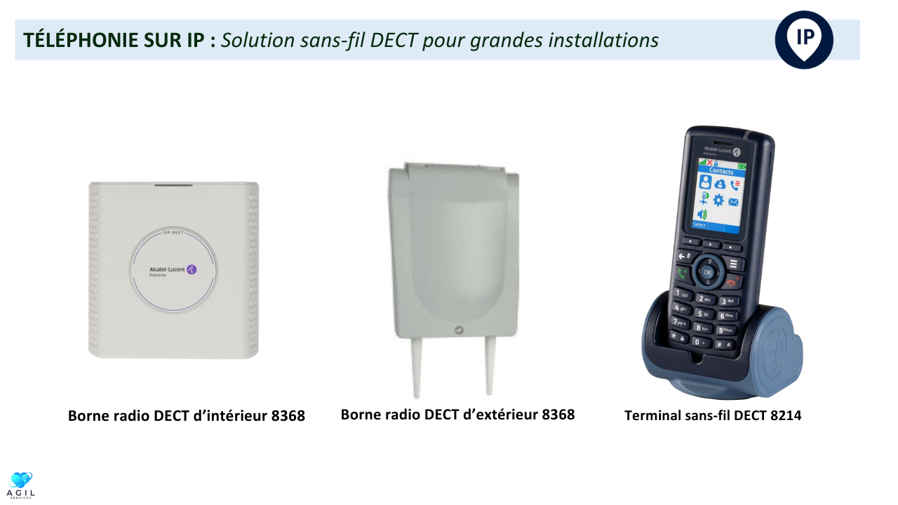 TÉLÉPHONIE SUR IP - Solution sans-fil DECT pour grandes installations